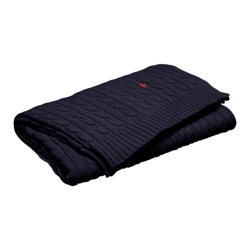 Manta decorativa Cable Ralph Lauren Home Azul marino
