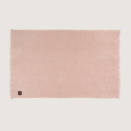 Manta decorativa Mohair Liso Mantas Ezcaray Rosa