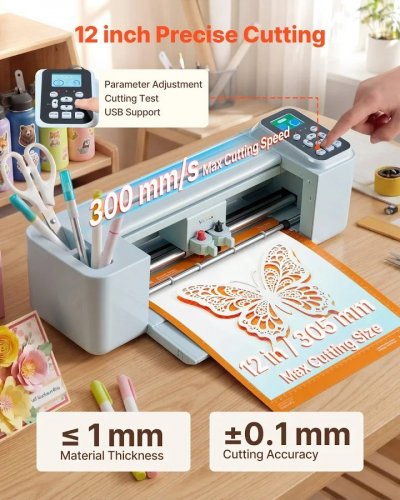 Máquina de corte de vinilo VEVOR 305 mm capacidad