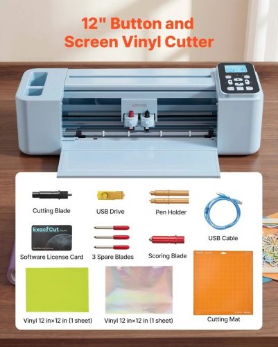 Máquina de corte de vinilo VEVOR 305 mm capacidad