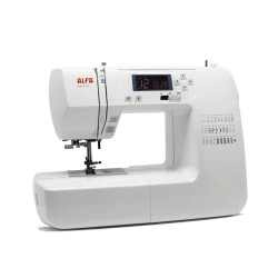 Máquina de coser Alfa A2130 con 30 puntadas Blanco