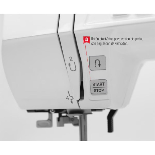 Máquina de coser Alfa A2130 con 30 puntadas Blanco