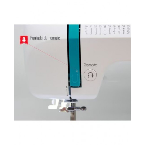 Máquina de coser Alfa Next 100 con mesa de extensión