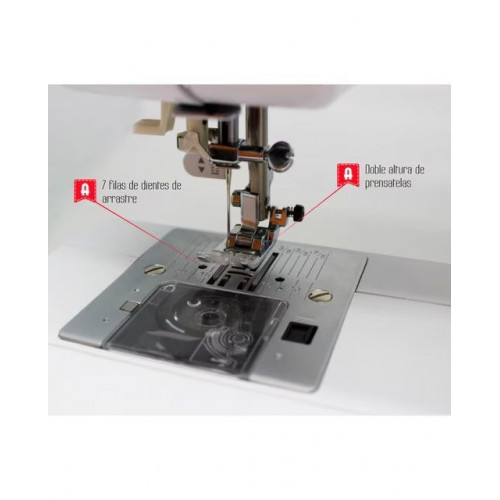 Máquina de coser Alfa Next 100 con mesa de extensión