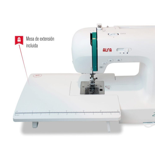 Máquina de coser Alfa ZART+ 404 puntadas Blanco