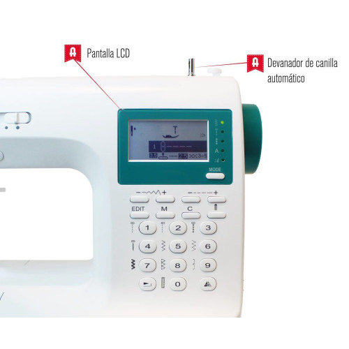 Máquina de coser Alfa ZART+ 404 puntadas Blanco