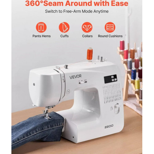 Máquina de coser digital Vevor con 60 puntadas