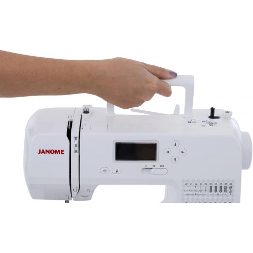 Máquina de coser recta Janome Alta Gama 1050DC portable blanca 100V