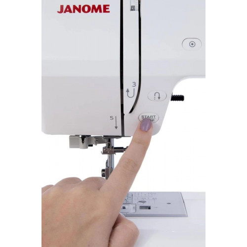 Máquina de coser recta Janome Alta Gama 1050DC portable blanca 100V
