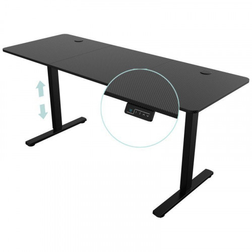 Mars Gaming Mgd-ergopro160 Mesa Elevable Eléctrica 73-118cm Fibra Carbono Y Acero 160x60cm Negro