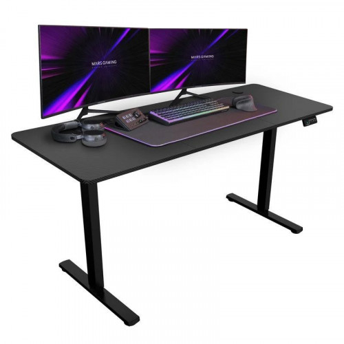 Mars Gaming Mgd-ergopro160 Mesa Elevable Eléctrica 73-118cm Fibra Carbono Y Acero 160x60cm Negro