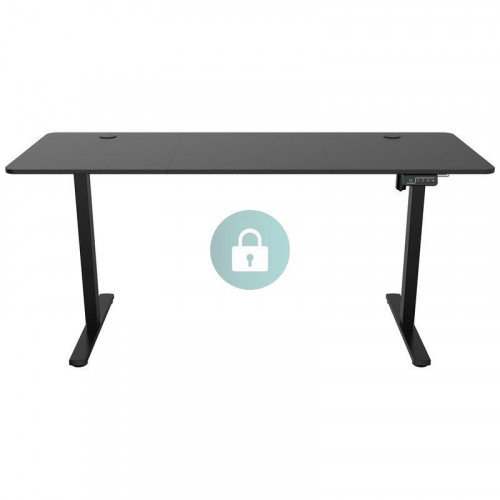 Mars Gaming Mgd-ergopro160 Mesa Elevable Eléctrica 73-118cm Fibra Carbono Y Acero 160x60cm Negro
