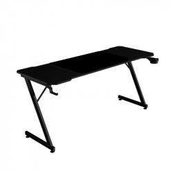 Mars Gaming MGD-X160 Mesa Ergonómica Alfombrilla XXL Soporte Auriculares y Bebida 160x60cm Negro