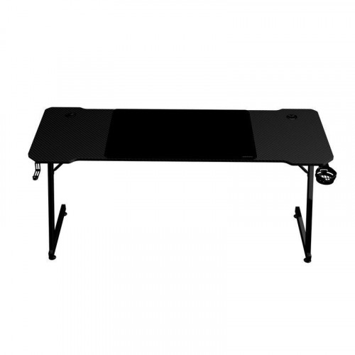 Mars Gaming MGD-X160 Mesa Ergonómica Alfombrilla XXL Soporte Auriculares y Bebida 160x60cm Negro