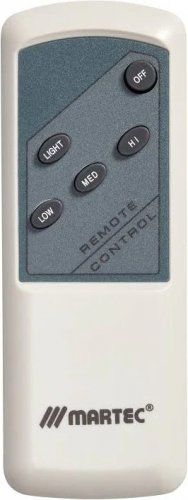 Martec Ventilador de techo Flush Negro