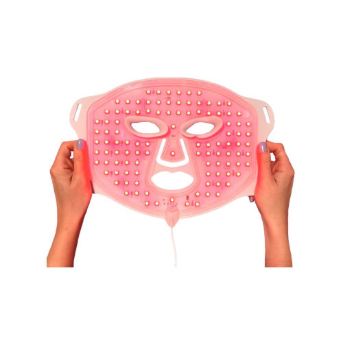 Máscara De Luz Led Roja, Infrarroja Y Azul Silicone Led Mask Skinvity