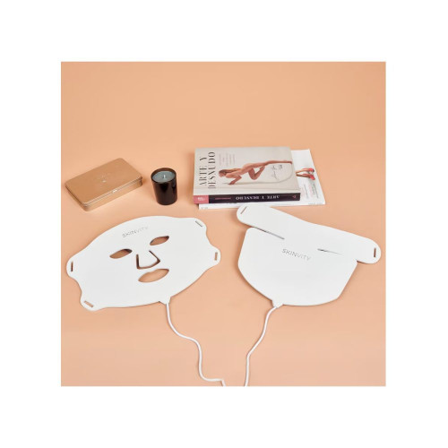 Máscara De Luz Led Roja, Infrarroja Y Azul Silicone Led Mask Skinvity