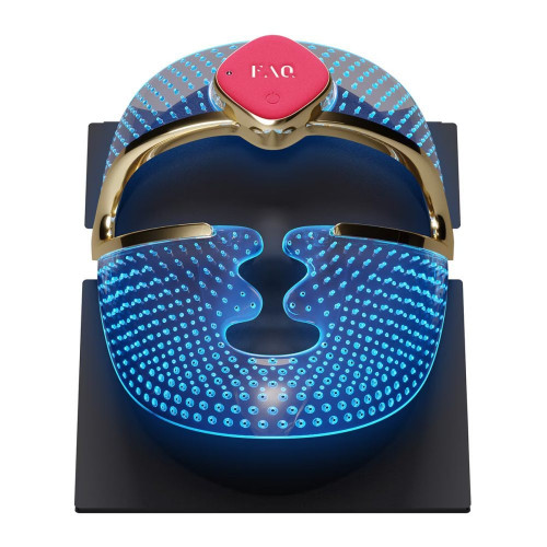 Mascarilla facial FAQ™ 201, tratamiento antienvejecimiento, con silicona pura y LED RGB 201