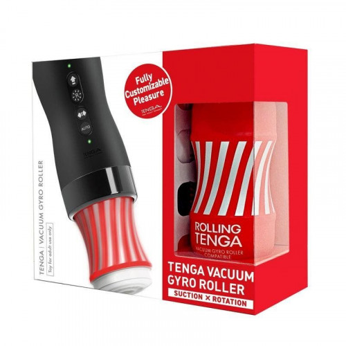 Masturbador masculino Tenga Vacuum Gyro Roller efecto vacío silicona ABS