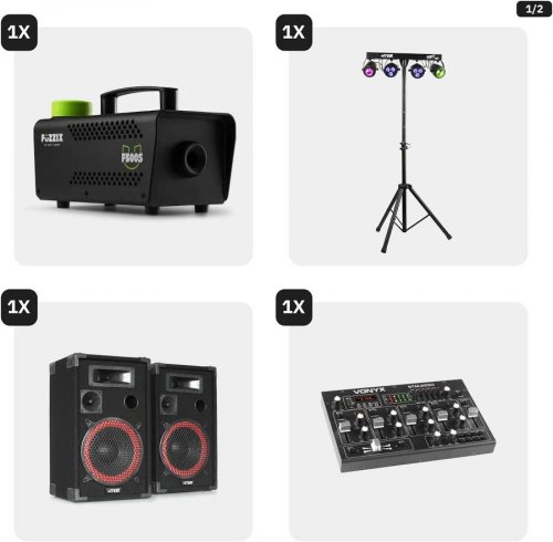 MAX Set Completo 700W DJ Bluetooth Disco con sonido