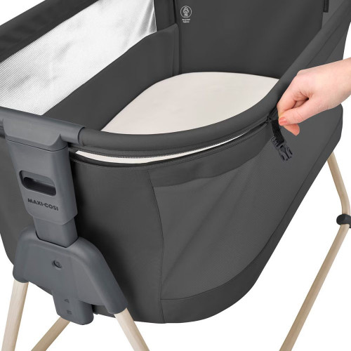 Maxi-Cosi Tori, Cuna Colecho, 0-9Kg, nacimiento-6meses, color Beyond Graphite Eco Gris oscuro