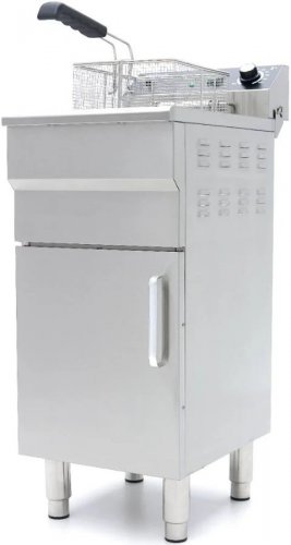 Maxima Freidora 16L 1 Cesta con Grifo de Vaciado y Soporte 9365157