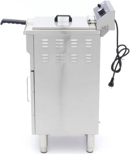 Maxima Freidora 16L 1 Cesta con Grifo de Vaciado y Soporte 9365157