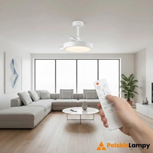 mdc Ventilador Lisboa XS DC LED blanco