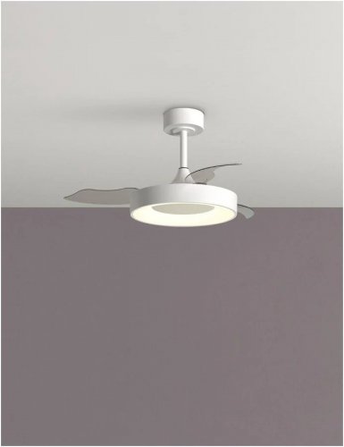 mdc Ventilador Lisboa XS DC LED blanco
