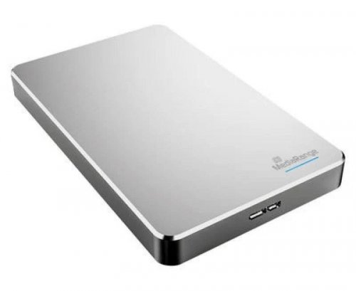 MediaRange USB 3.0 HDD 1TB Disco duro externo Plata