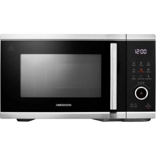 MEDION MD 11499 Negro, Acero inoxidable Microondas combinado Encimera 25 L 900 W