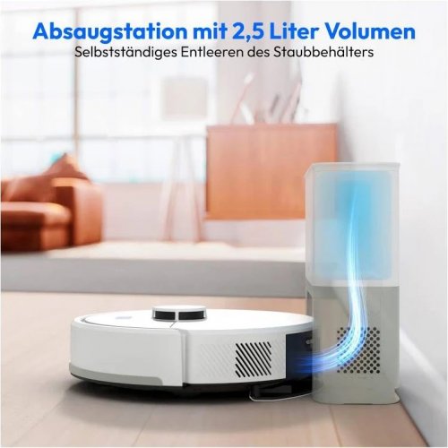 Medion MD100021 X22SW+ Robot aspirador y fregador Blanco