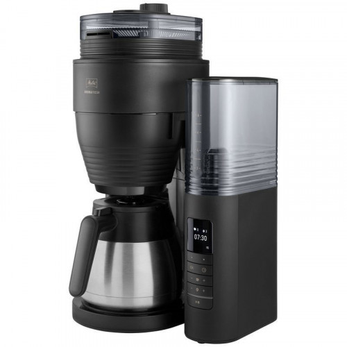 Melitta AromaFresh Therm Pro Cafetera de Goteo con Molinillo 8 Tazas Negra