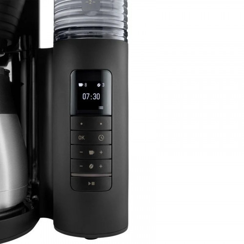 Melitta AromaFresh Therm Pro Cafetera de Goteo con Molinillo 8 Tazas Negra