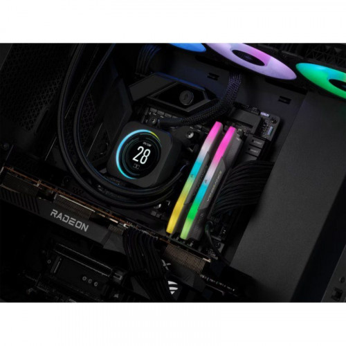 Memoria RAM Corsair Vengeance RGB 32GB 2x16GB DDR5 6000MHz CL38 AMD EXPO Gris