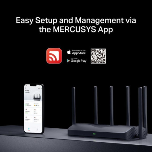 Mercusys MR47BE Router WiFi 7 Tri-Band BE9300 4 Puertos 2.5G 9.3 GBPS EasyMesh
