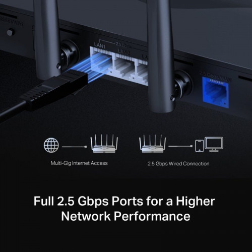Mercusys MR47BE Router WiFi 7 Tri-Band BE9300 4 Puertos 2.5G 9.3 GBPS EasyMesh