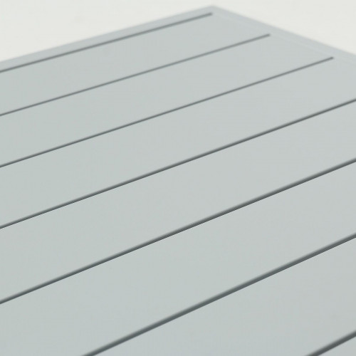 Mesa auxiliar de jardín NATERIAL Athena de aluminio blanco 130 x 68,5 cm