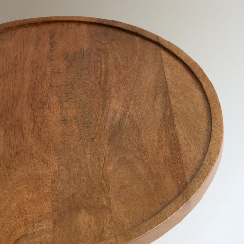 Mesa auxiliar de madera de mango Mila Natural