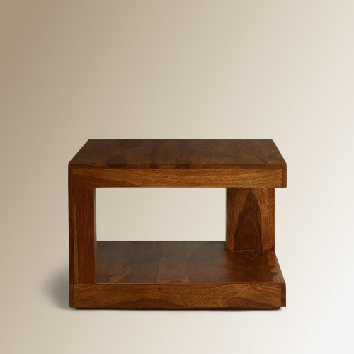Mesa auxiliar de madera de palisandro Bombay EuroVolter Nogal