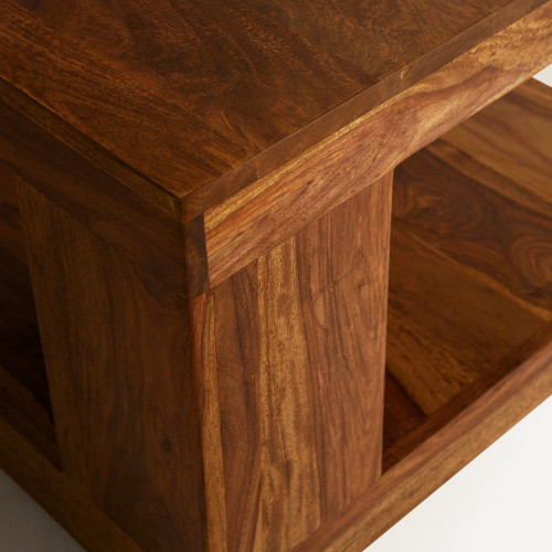 Mesa auxiliar de madera de palisandro Bombay EuroVolter Nogal