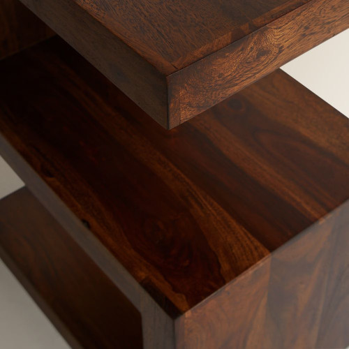Mesa auxiliar de madera de palisandro Bombay EuroVolter Nogal oscuro