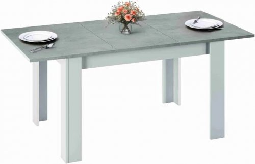Mesa comedor extensible cemento