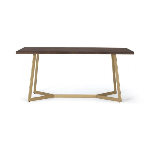 Mesa comedor madera de mango Marrón.GINER y COLOMER 76x90x170