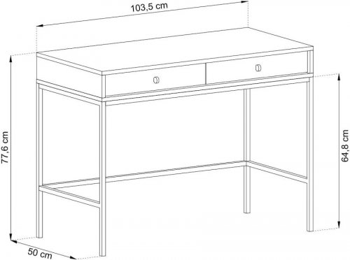 Mesa consola beige 104 x 50 x 78 cm