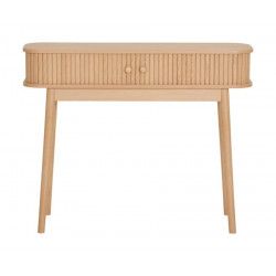 Mesa consola con acabado en madera natural 100 cm