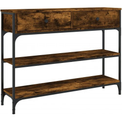 Mesa consola de entrada diseño elegante con cajones Y estante 100 x 25 x 75 cm