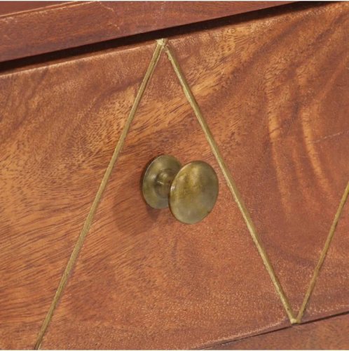 Mesa consola de Madera Maciza de Acacia 90x35x76 cm Vidaxl