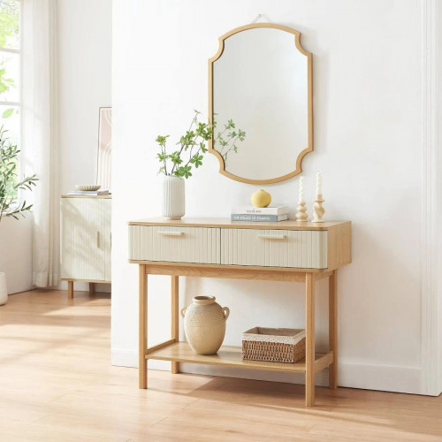 Mesa consola Ferrersp 2 cajones 100x40x80cm