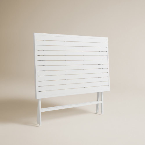 Mesa de balcón plegable rectangular Atlanta Blanco